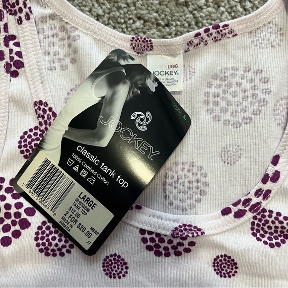NWT Jockey size large women’s tank top - Picture 3 of 6